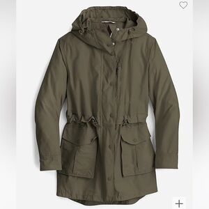 J. Crew Perfect lightweight jacket in Dark Moss